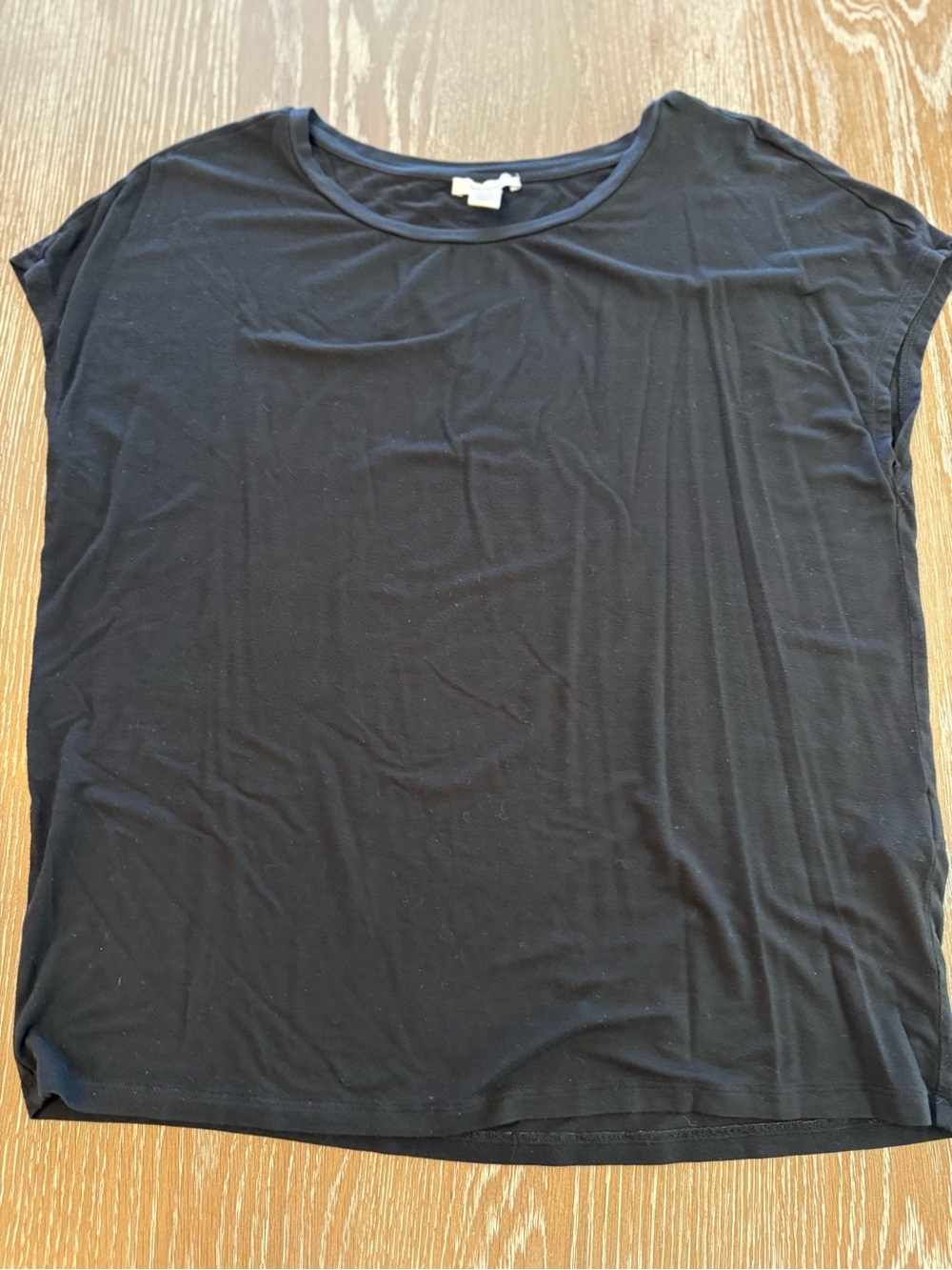 Daily Ritual Black Crewneck Short Sleeve Tee